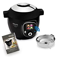 Krups CZ7158 Cook4Me+ Connect - Robot de cocina (1600 W- olla a presión eléctrica- incluye aplicación gratuita- control…